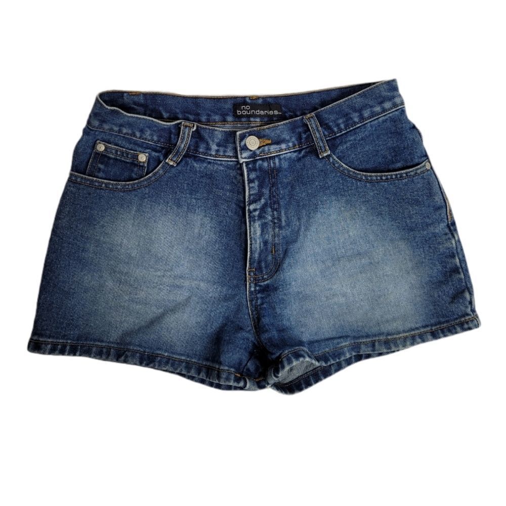 VINTAGE Y2K shorts 2000s high‎ rise denim faded denim S